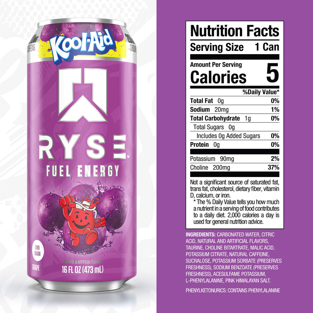 RYSE Fuel Energy Drink - Kool-Aid™ Grape