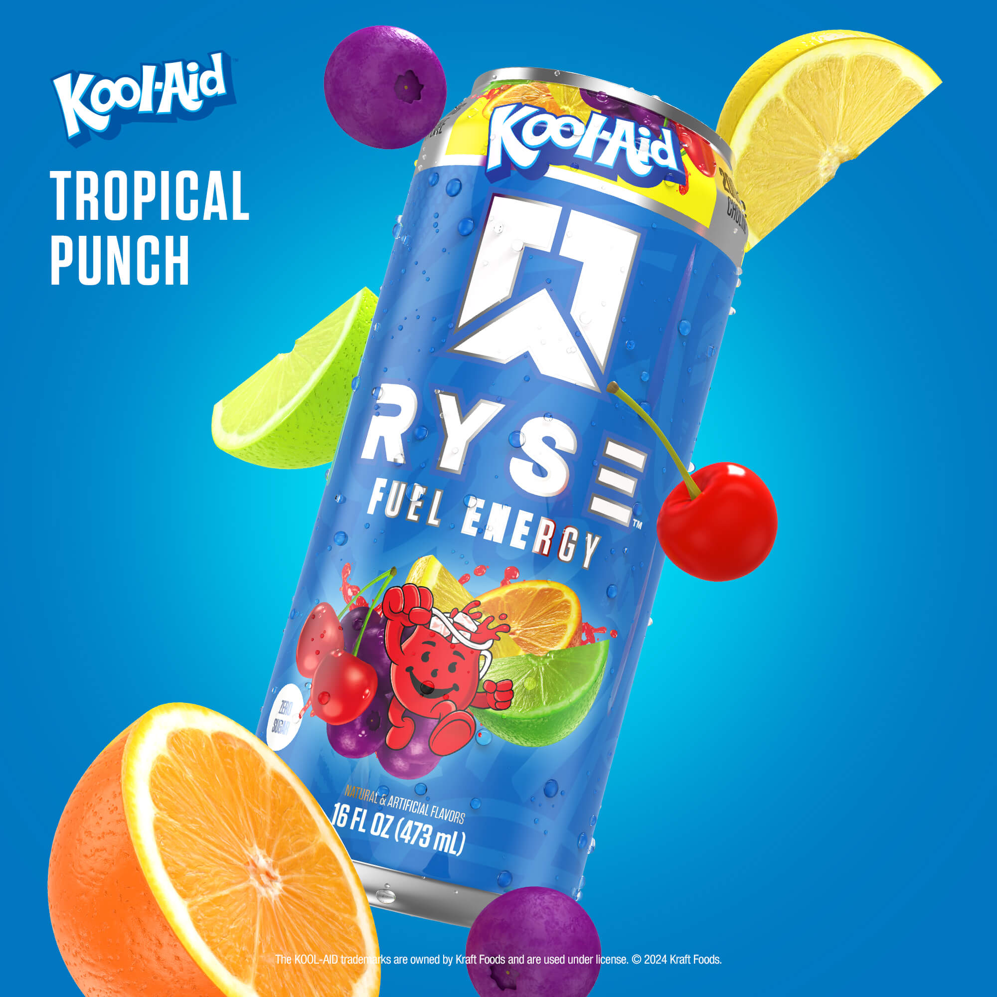 RYSE Fuel Energy Drink - Kool-Aid™ Tropical Punch