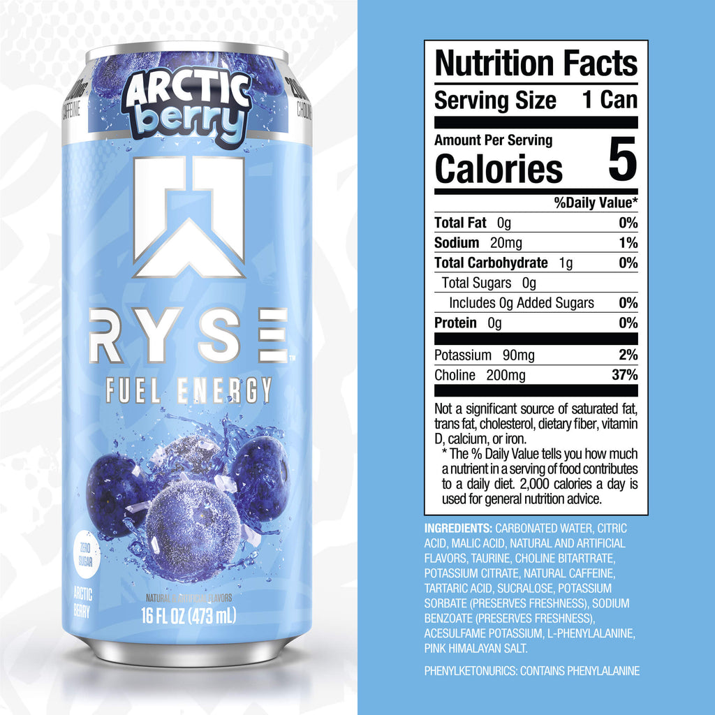 RYSE Fuel Energy Drink - Arctic Berry