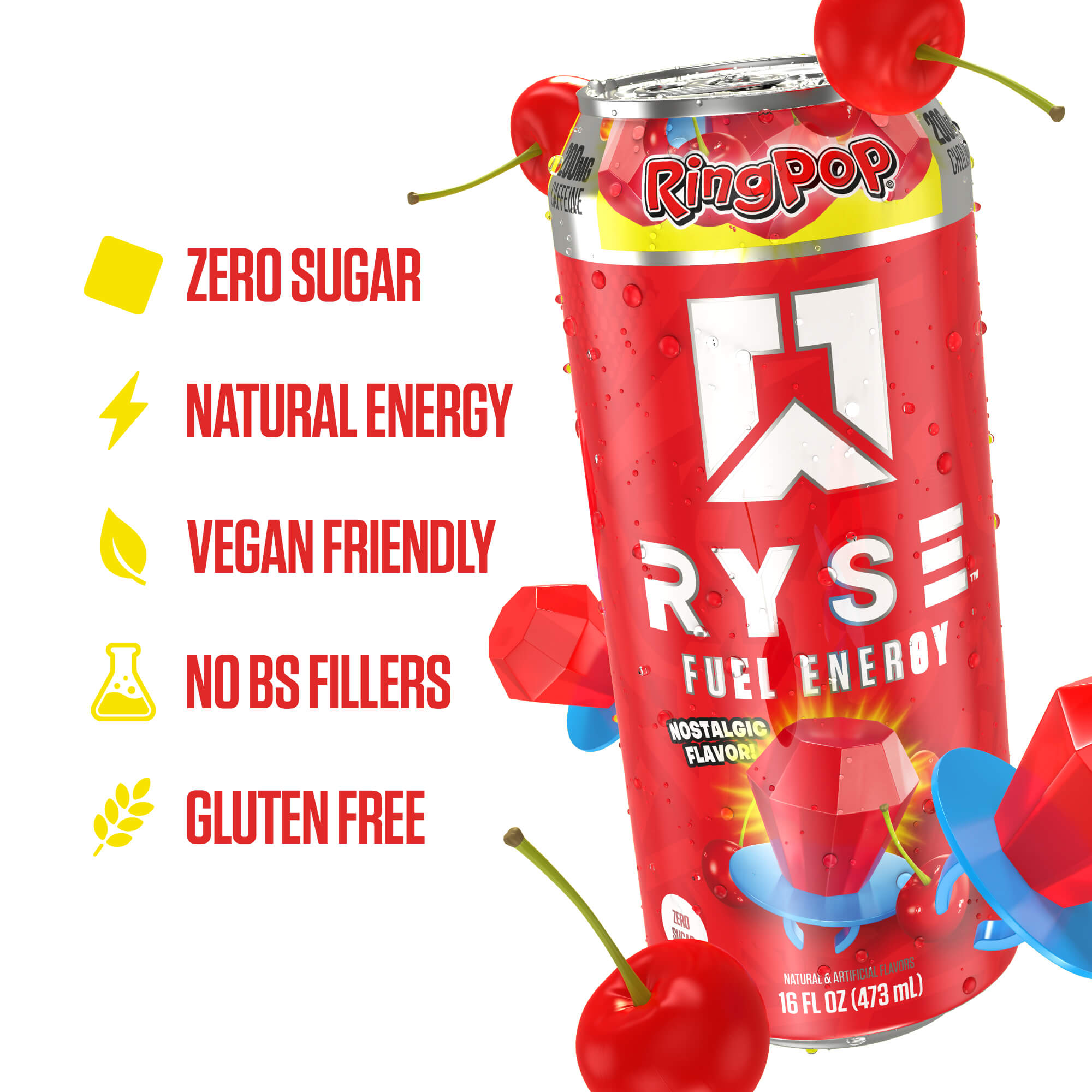 RYSE Fuel Energy Drink - Ring-Pop® Cherry
