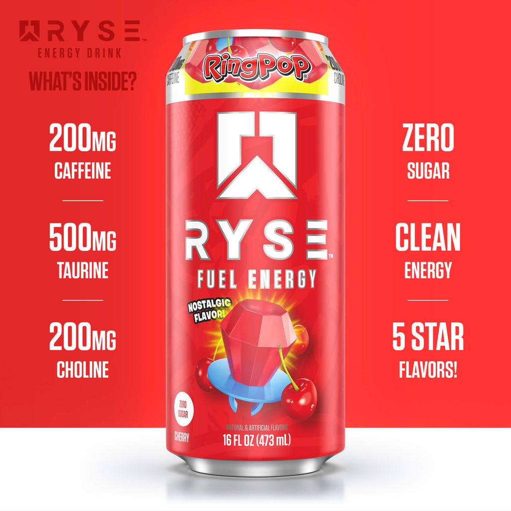 RYSE Fuel Energy Drink - Ring-Pop® Cherry