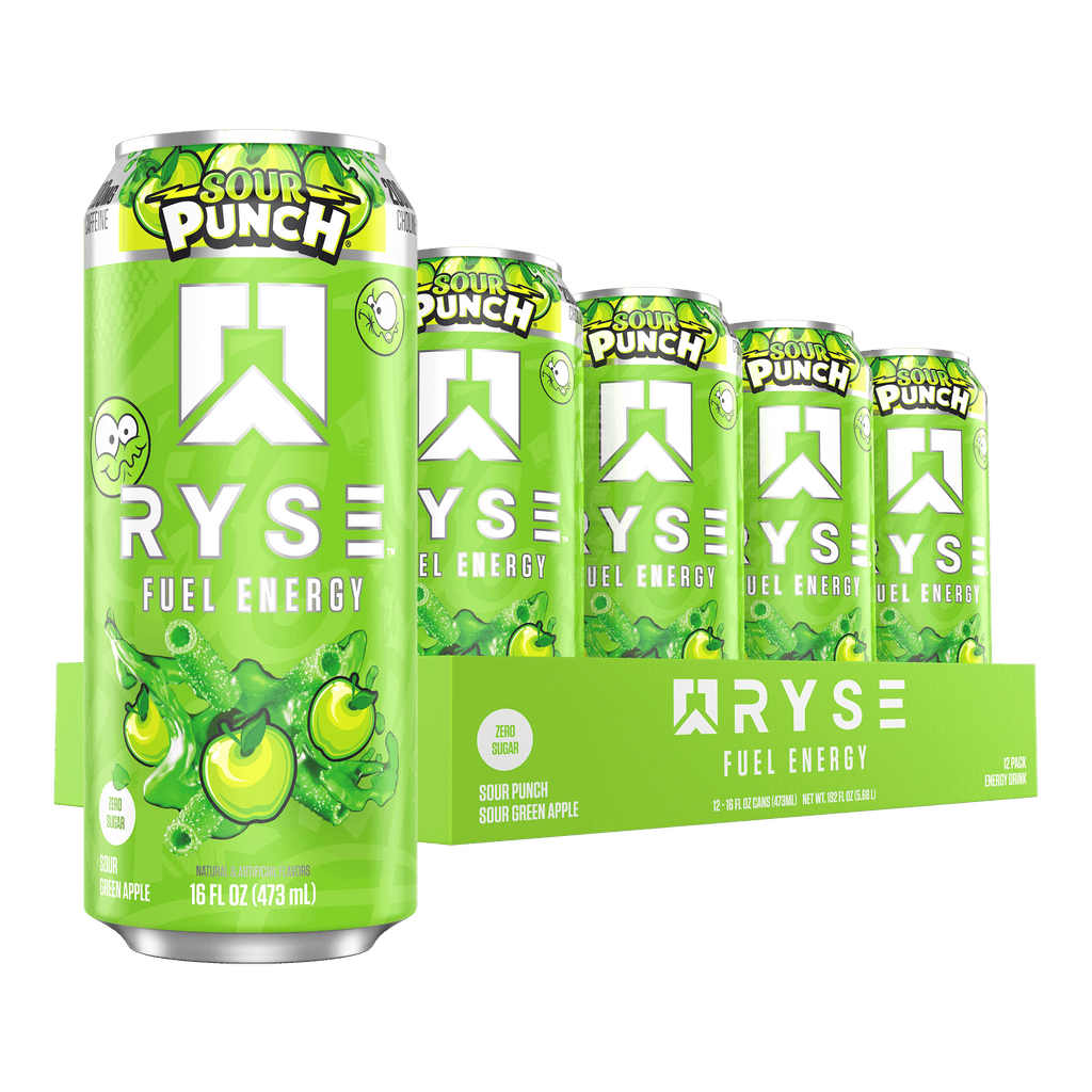 RYSE Fuel Energy Drink - Sour Punch® Sour Green Apple