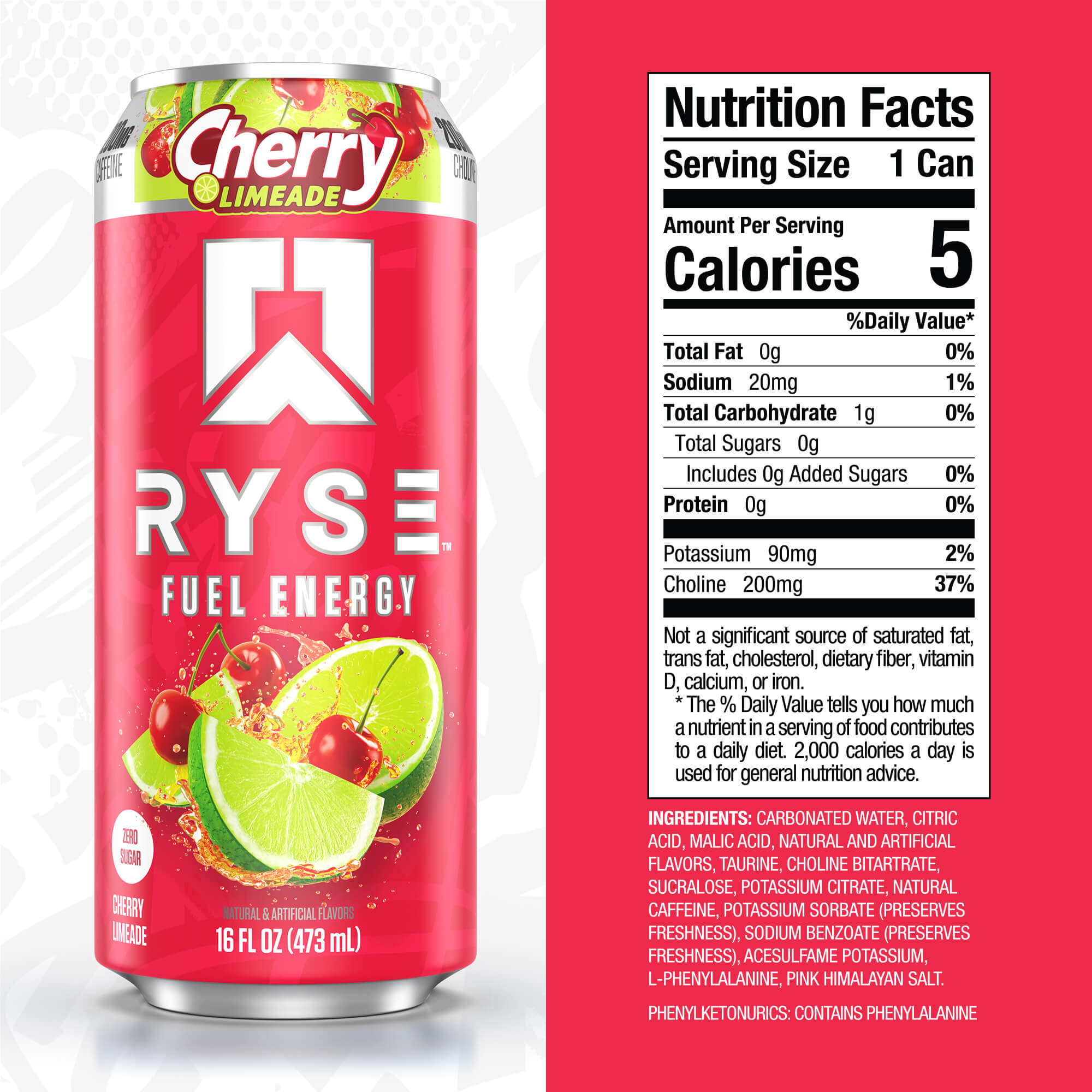 RYSE Fuel Energy Drink - Cherry Limeade