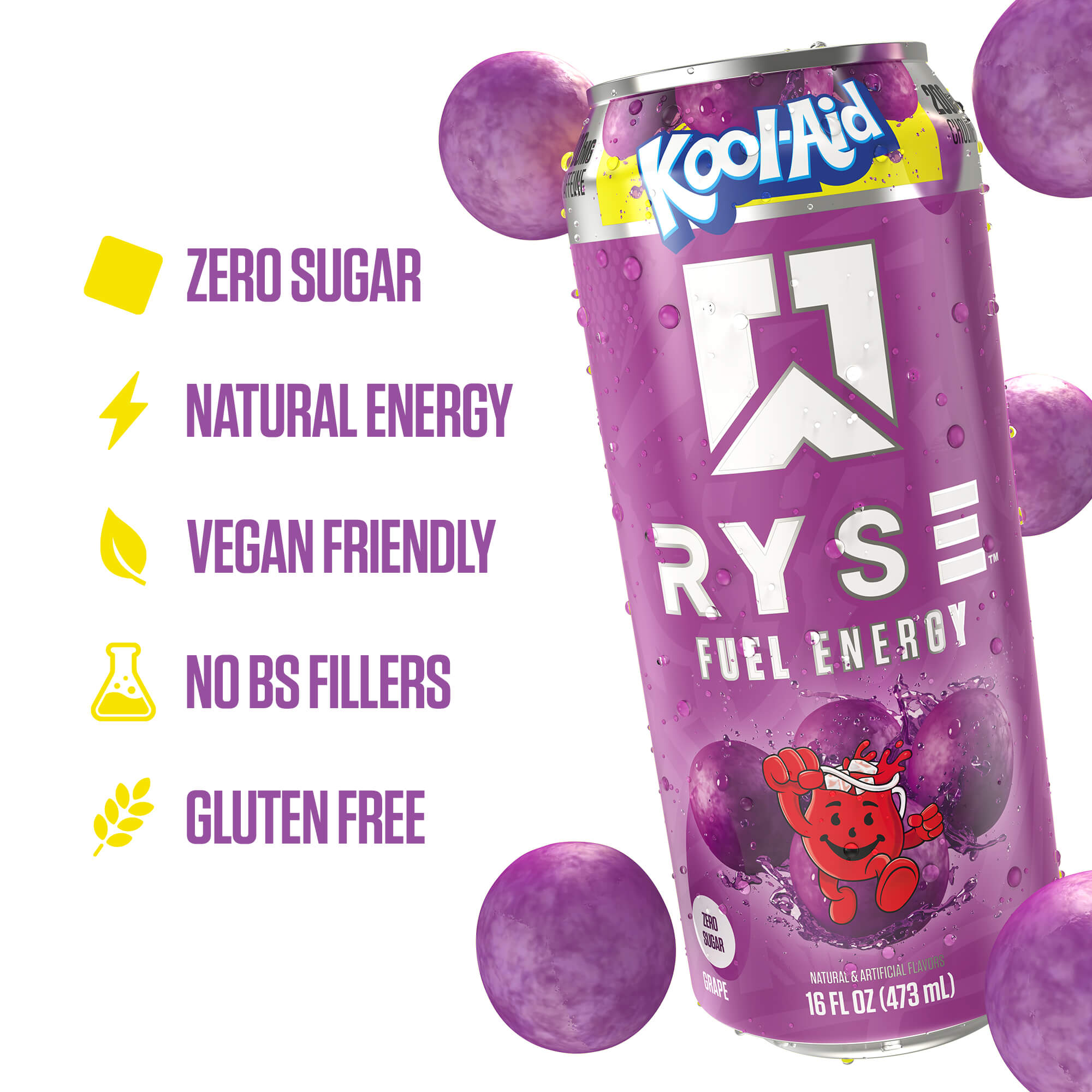 RYSE Fuel Energy Drink - Kool-Aid™ Grape