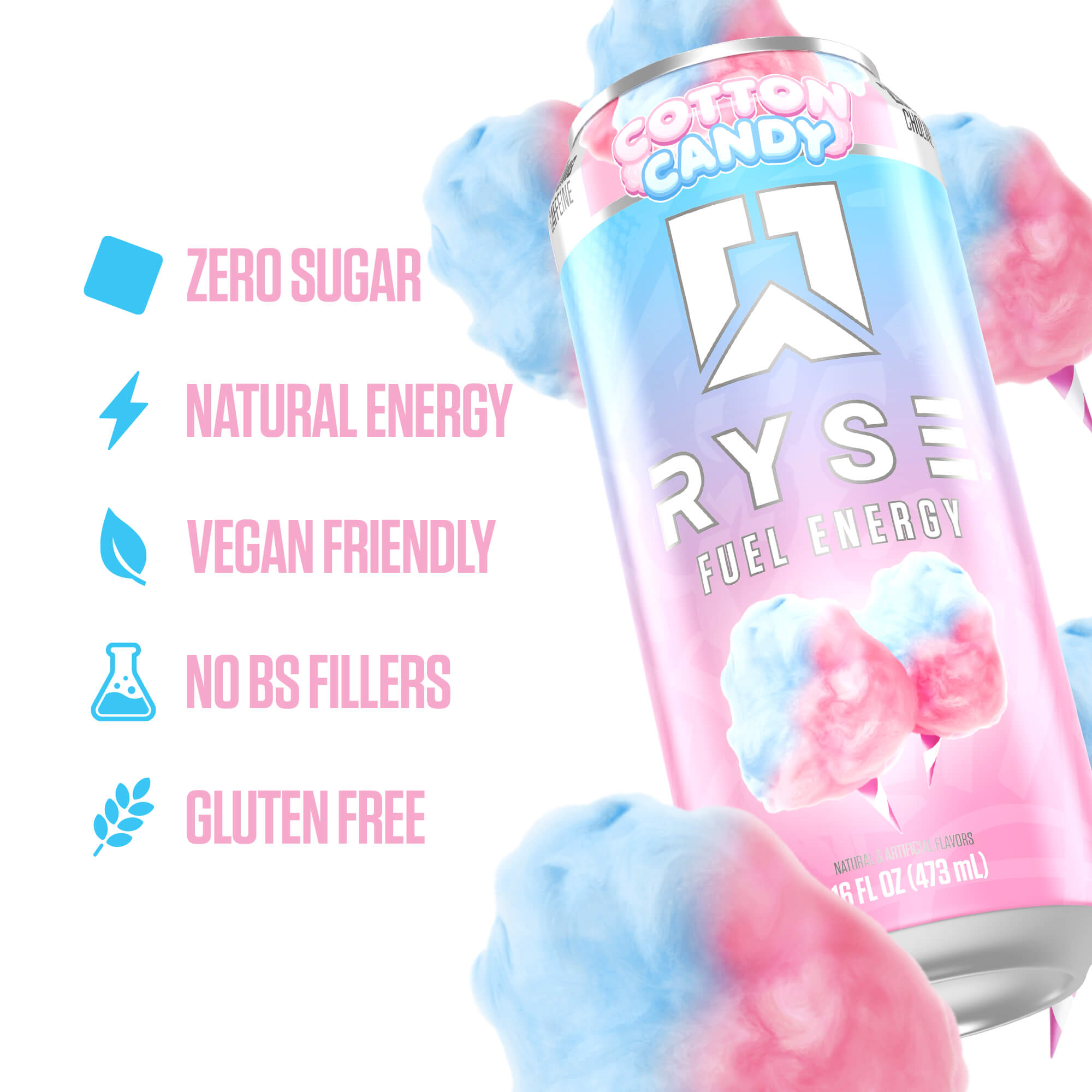 RYSE Fuel Energy Drink - Cotton Candy