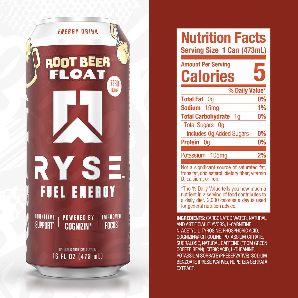 RYSE Fuel Energy Drink - Root Beer Float
