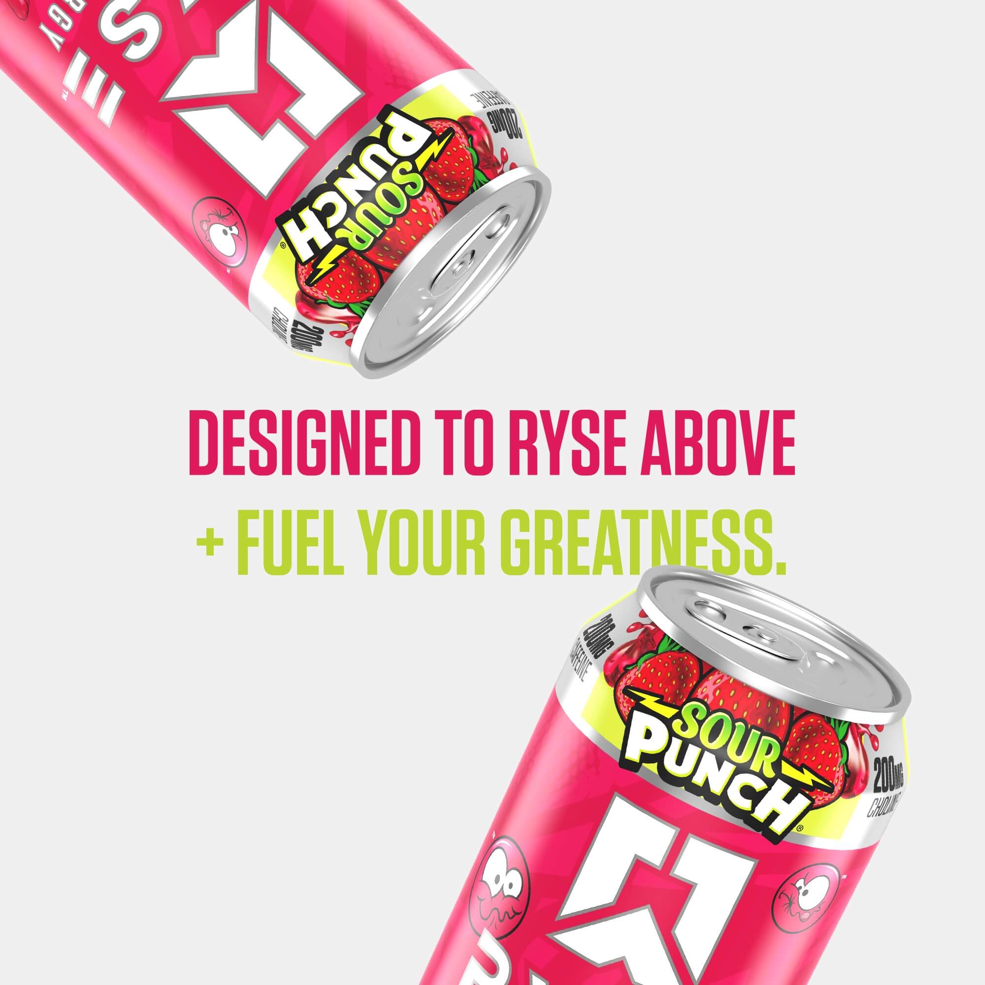 RYSE Fuel Energy Drink - Sour Punch® Sour Strawberry