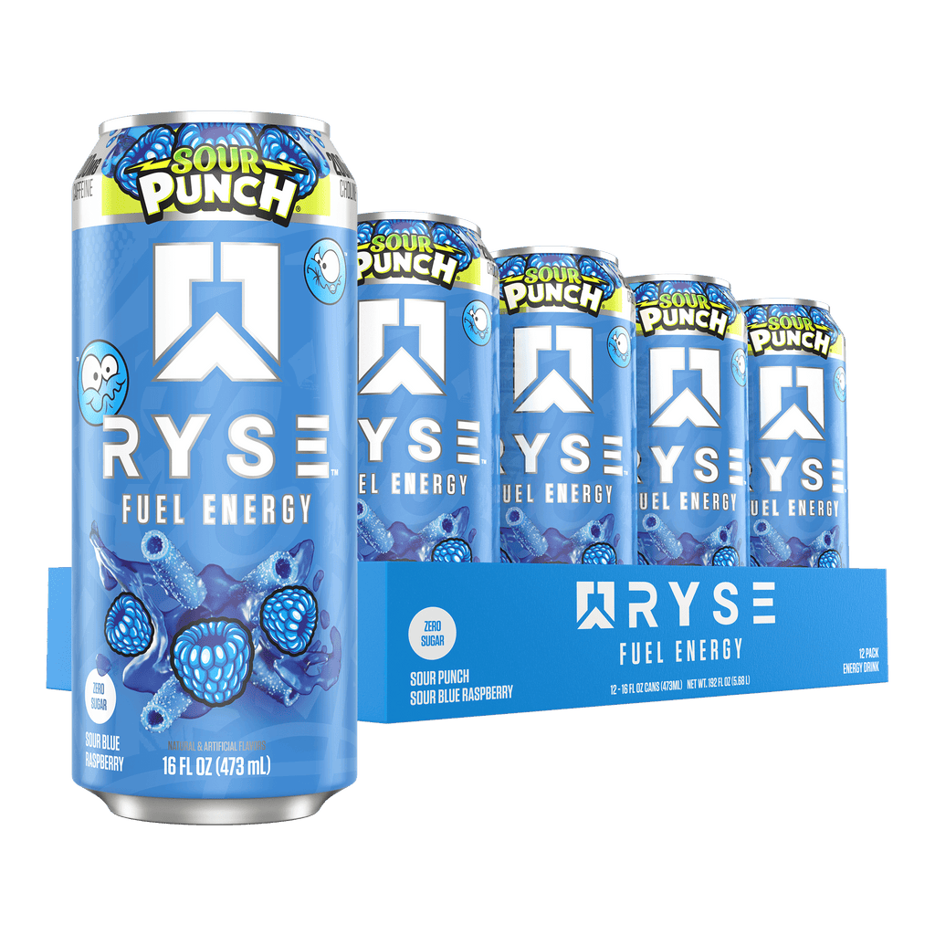RYSE Fuel Energy Drink - Sour Punch® Sour Blue Raspberry