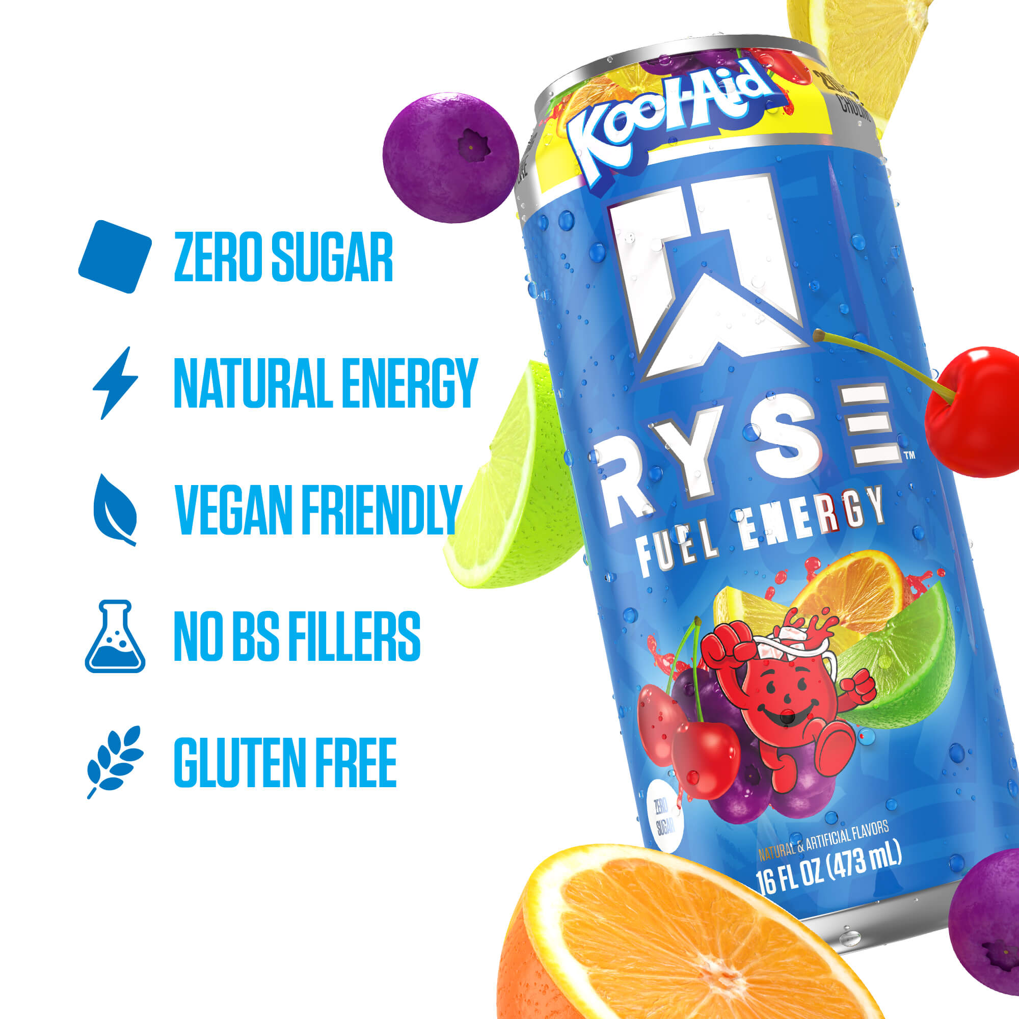 RYSE Fuel Energy Drink - Kool-Aid™ Tropical Punch